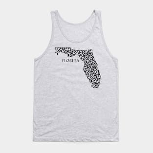 Florida State Outline Maze & Labyrinth Tank Top